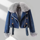Frost Luxe Fur Denim Jacket NIQApparel