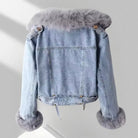 Frost Luxe Fur Denim Jacket NIQApparel