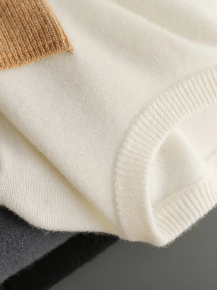 Contrast Cashmere Sweater NIQApparel