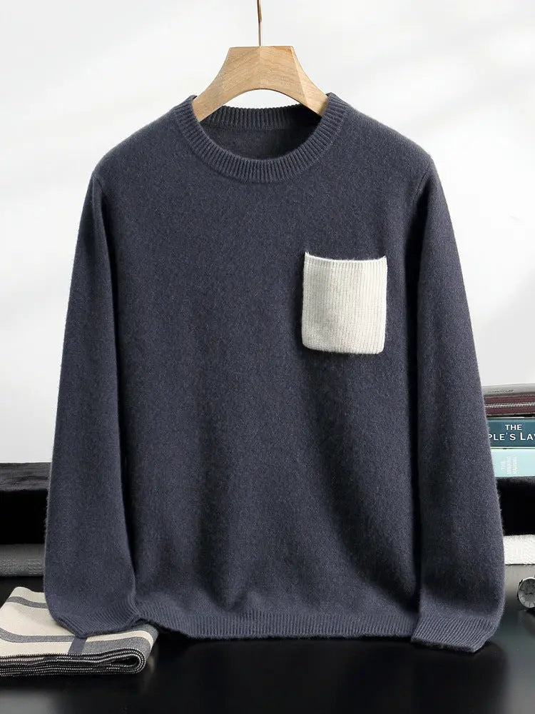 Contrast Cashmere Sweater NIQApparel