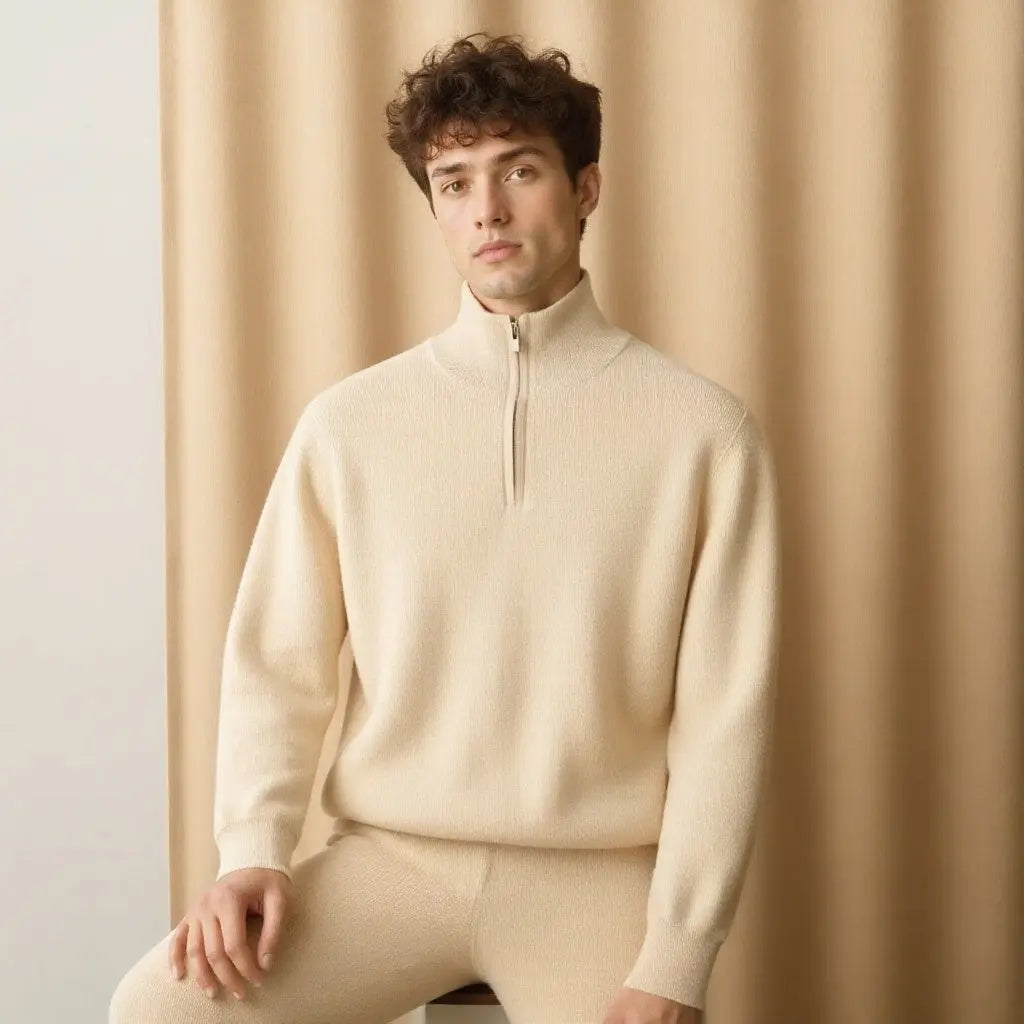 Merino Wool Sweater Half Zip NIQApparel